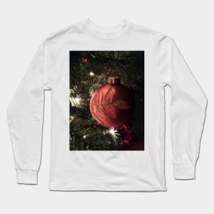 Copper Ornament with Leaf Design Long Sleeve T-Shirt